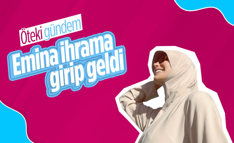 Umreye giden Emina Jahovic'ten başörtülü fotoğraf geldi